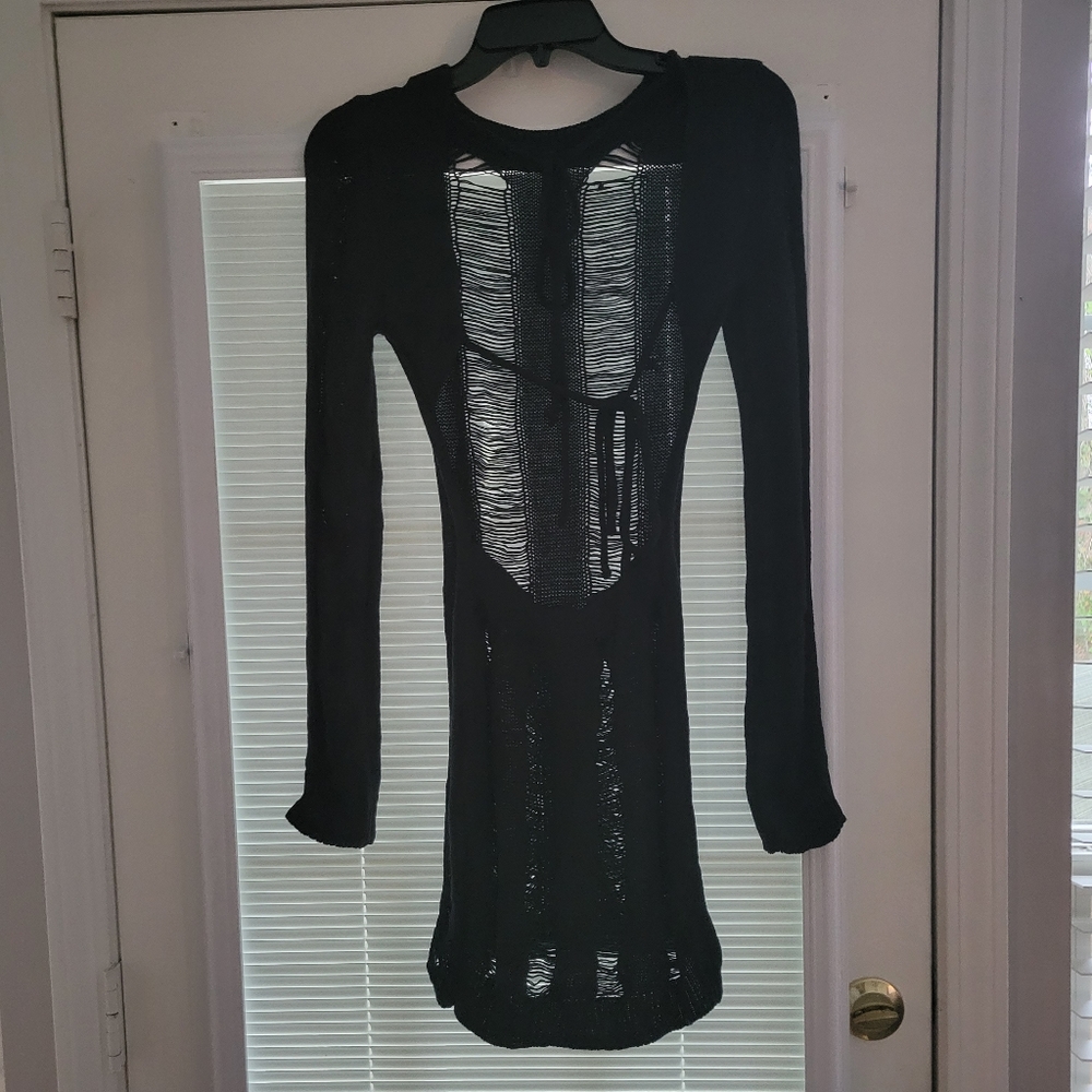 Black mini dress